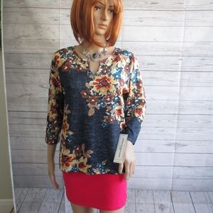 NWT - ALFRED DUNNER knit top - sz PS - MSRP $54.00